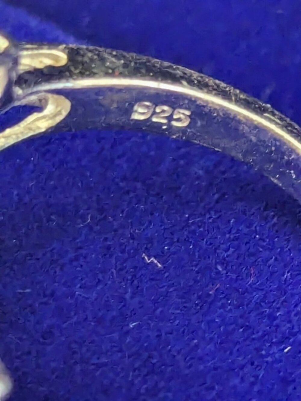 Purple Amethyst Sterling Silver 925 Marked AVE Cocktail Ring S.8.5 - Picture 2 of 12
